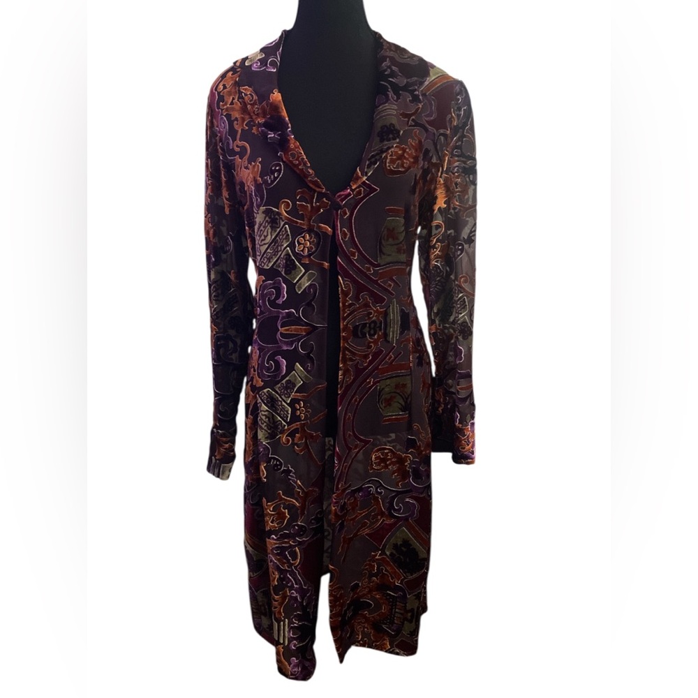 Jenny Helene Elegant Vintage Duster EUC S